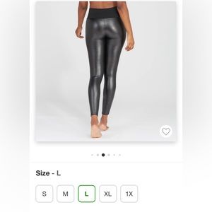 Assets by Spanx leather leggings